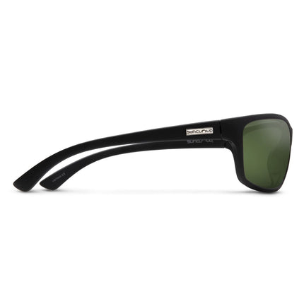 Suncloud Sentry Sunglasses Unisex Matte Black Polarized Gray Green Lenses