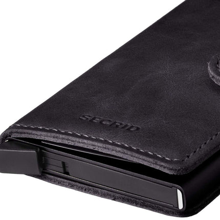 Secrid Men's Card Cases, Black, One Size MV-BLACK