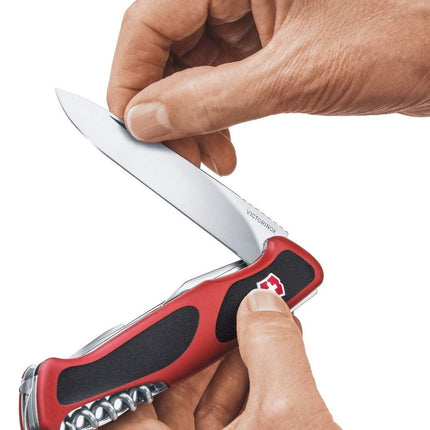 Victorinox RANGERGRIP 55 RED/Black Large Swiss Army Knife 0.9563.C