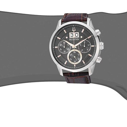 Bulova Men's Classic Sutton 6-Hand Chronograph Calendar "Big Date" 96B311