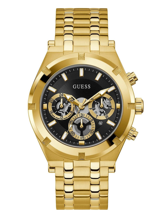 Guess Men's Gold Tone Multifunction Stainless Steel Watch GW0260G2