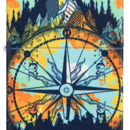 Zippo Compass Mountain Design 540 Color Glow in The Dark Lighter 49805-094334