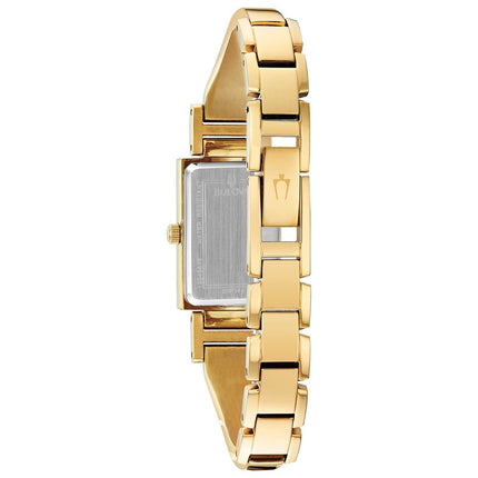 Bulova Ladies' Classic Diamond Dial Quartz Stainless Steel Watch, Mother-of-P...