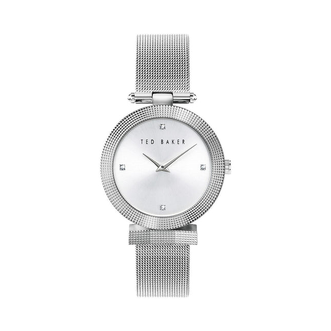 Ted Baker Ladies Bow Mesh Quartz Stainless Steel Watch - BKPBWF007