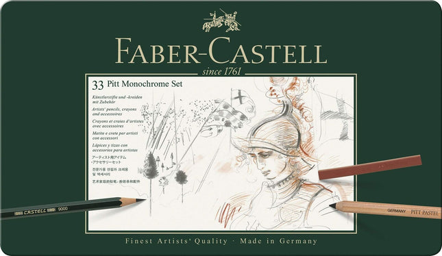 Faber-Castell Pitt Monochrome Set 33 112977