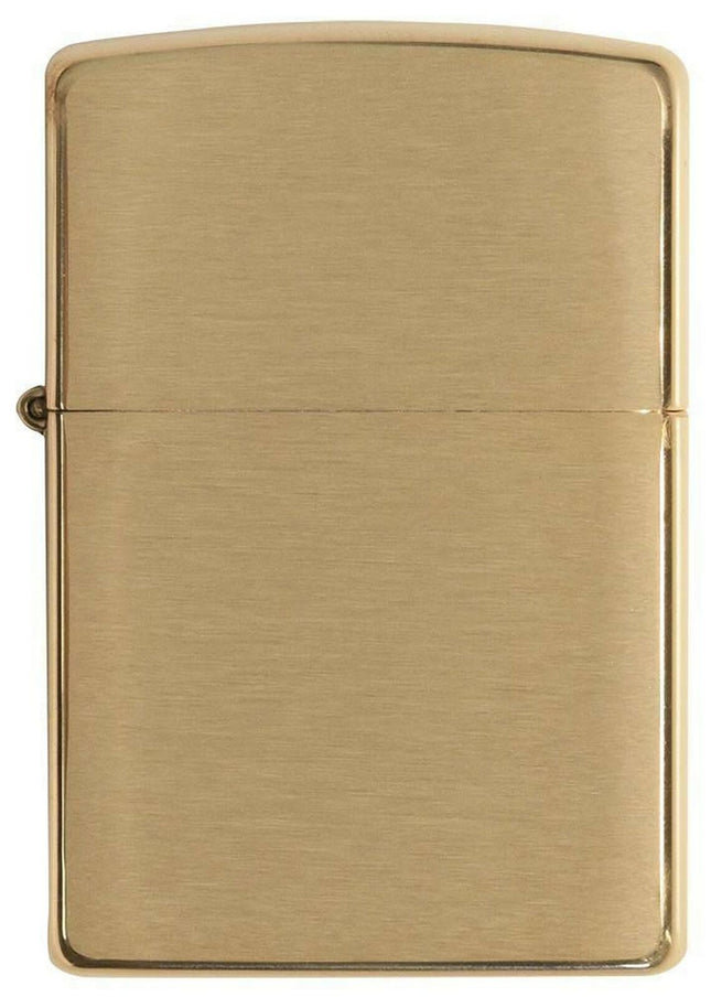 Zippo Lighter Solid brass with brushed finish 204B-001195