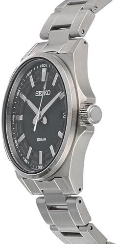 Seiko Men's Quartz Green Dial Stainless Steel Watch - SUR503P1 NEW