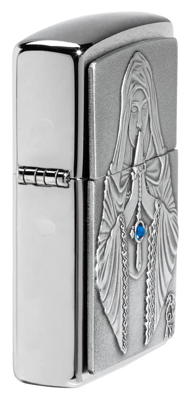 Zippo Anne Stokes Gothic Prayer Emblem Pocket Lighter 49756-094292