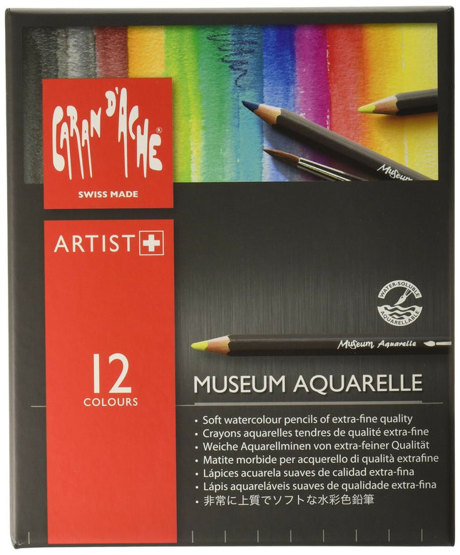 Caran D'ache Museum Aquarelle Pencil Set Museum Intro set - 12 colors 3510.312