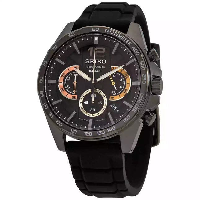 Seiko Men's Conceptual Chronograph Quartz Black Dial Watch - SSB349P1