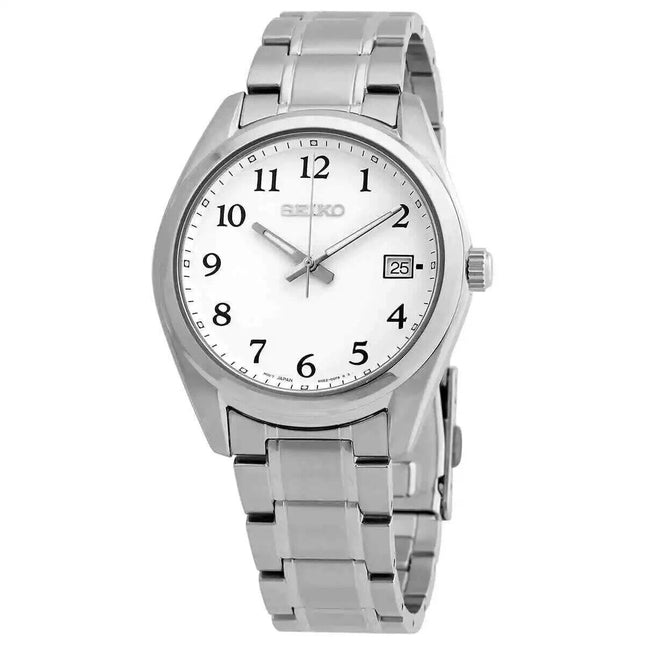 Seiko Men's Core Quartz White Dial Watch - SUR459P1