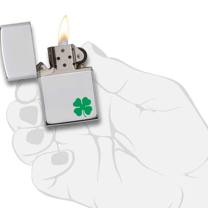 Zippo Bit O' Luck Pocket Lighter, High Polish Chrome 24007-000048