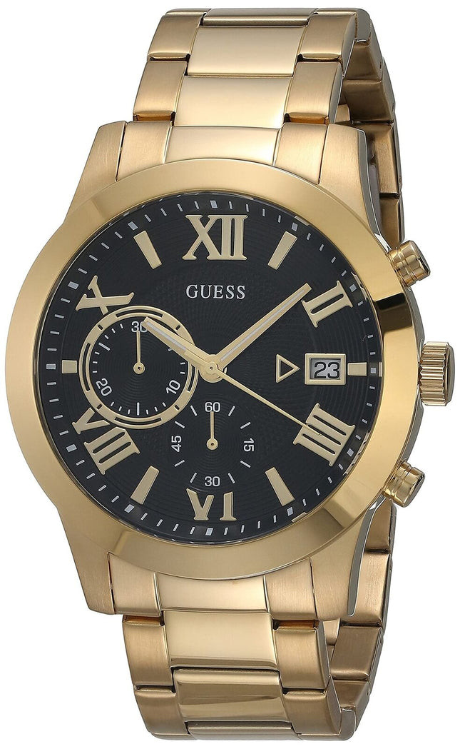 GUESS Atlas Chronograph Quartz Black Dial Men's Watch W0668G8