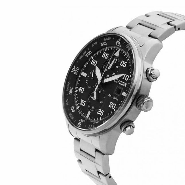 Citizen Men's Aviator Chronograph Black Dial Eco-Drive Watch - CA0690-88E