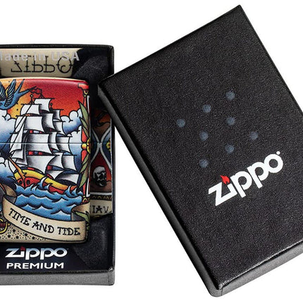 Zippo 540 Nautical Tattoo Design Pocket Lighter 49532