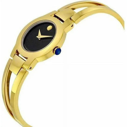 Movado Ladies Quartz Gold-Plated Casual Watch - 606946 NEW