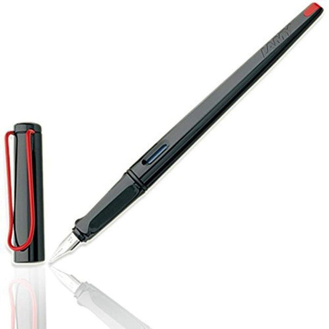 Lamy Joy L15ABS Black with Red Trim Calligraphy Fountain Pen, 1.5mm Nib - 402...