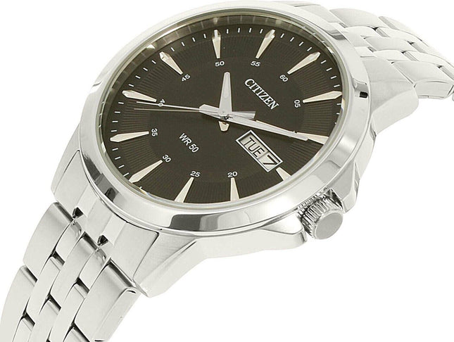 Citizen Men's Day Date Quartz Stainless Steel Watch - BF2011-51E