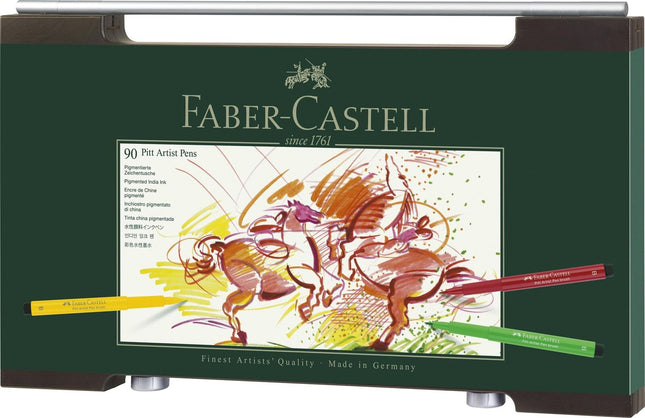 Faber-Castell Pitt Artist Wooden Box, Pack of 90 167400