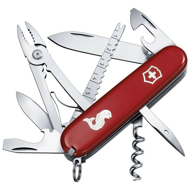 Victorinox Angler Red - Swiss Army Pocket Knife 91 mm - 18 Tools 1.3653.72