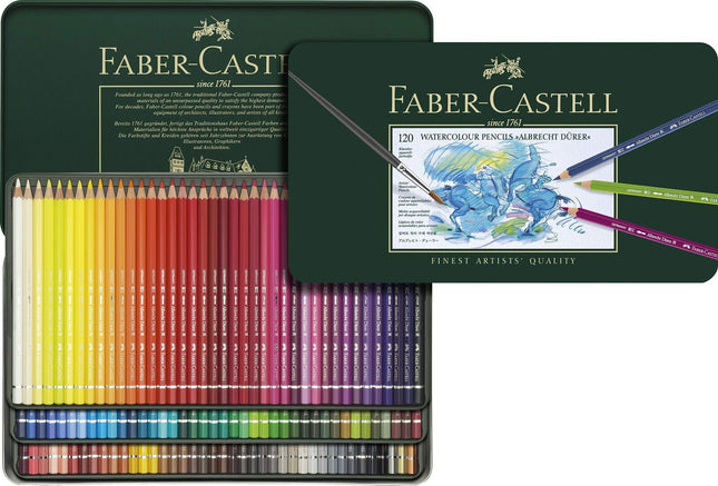 Faber-Castell Albrecht Durer 120 Watercolor Pencil Set Tin 117511