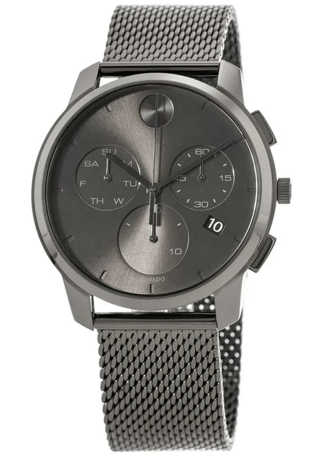 Movado Men's Bold Thin Chronograph Quartz Grey Dial Watch - 3600635