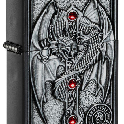 Zippo Anne Stokes Gothic Guardian Emblem Pocket Lighter 49755-094291