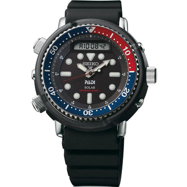 Seiko Men's Prospex PADI Solar Stainless Steel Watch - SNJ027P1 NEW