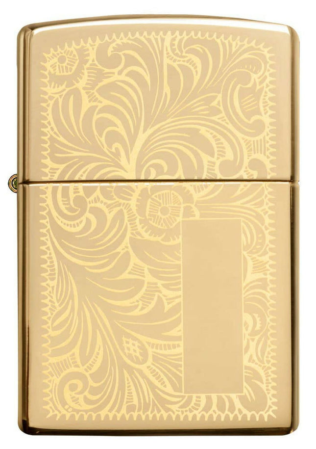 Zippo Lighter High Polish Brass Venetian