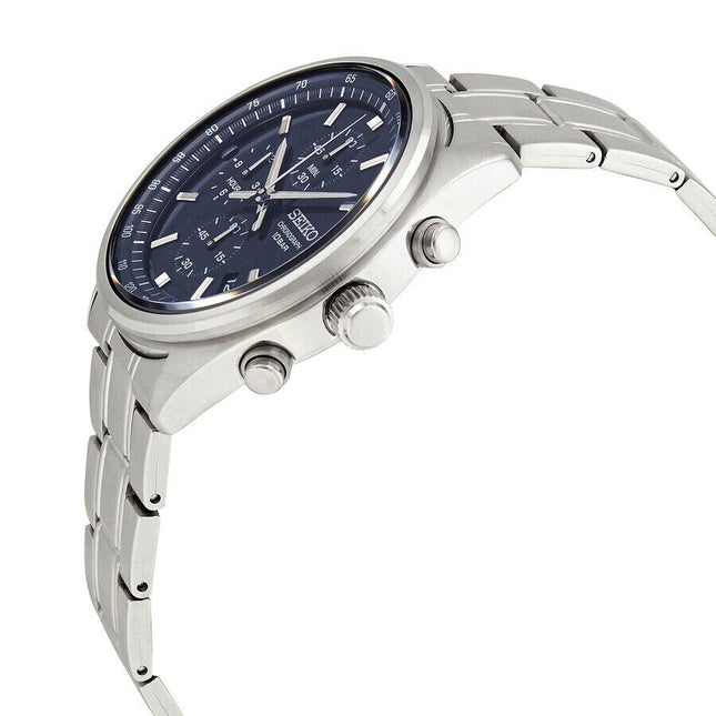 Seiko Men's Chronograph Quartz Blue Dial Watch - SSB377P1