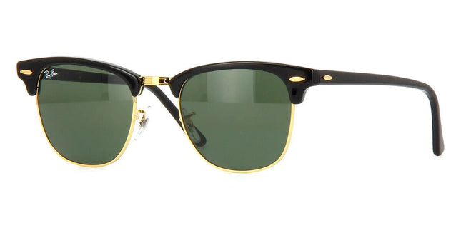 Ray-Ban Clubmaster Polished Black Frame / G-15 Green Lenses RB3016 W036555