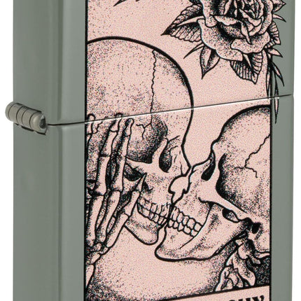 Zippo Death Kiss Design Sage Pocket Lighter 48594-104164