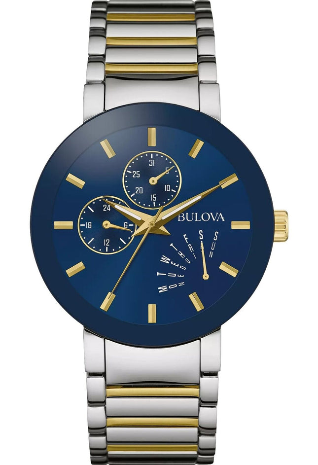 Bulova Men's Multi-Function Modern Stainless Steel Watch 98C123