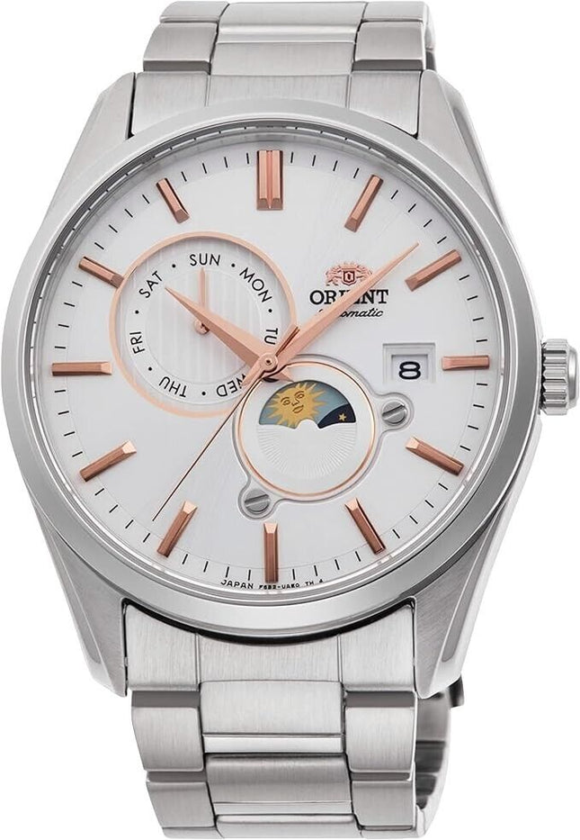 Orient Sun and Moon Automatic White Dial Men's Watch - RA-AK0306S30B