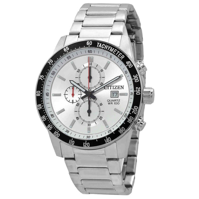 Citizen Men's Chronograph Quartz White Dial Watch - AN3680-50A