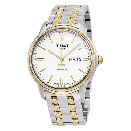 Tissot Men's T-Classic Automatic III White Dial Watch - T0654302203100 NEW