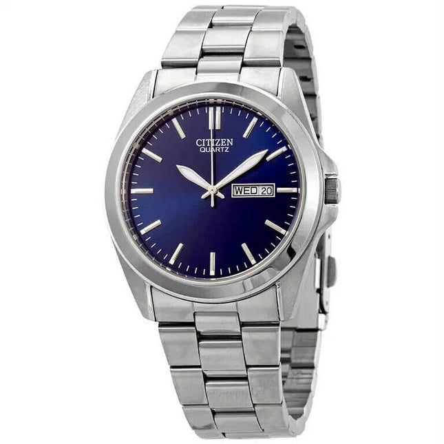 Citizen Men's Day & Date Blue Dial Quartz Watch BF0580-57L NEW