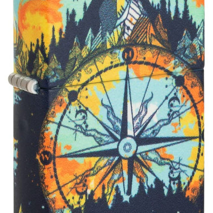 Zippo Compass Mountain Design 540 Color Glow in The Dark Lighter 49805-094334