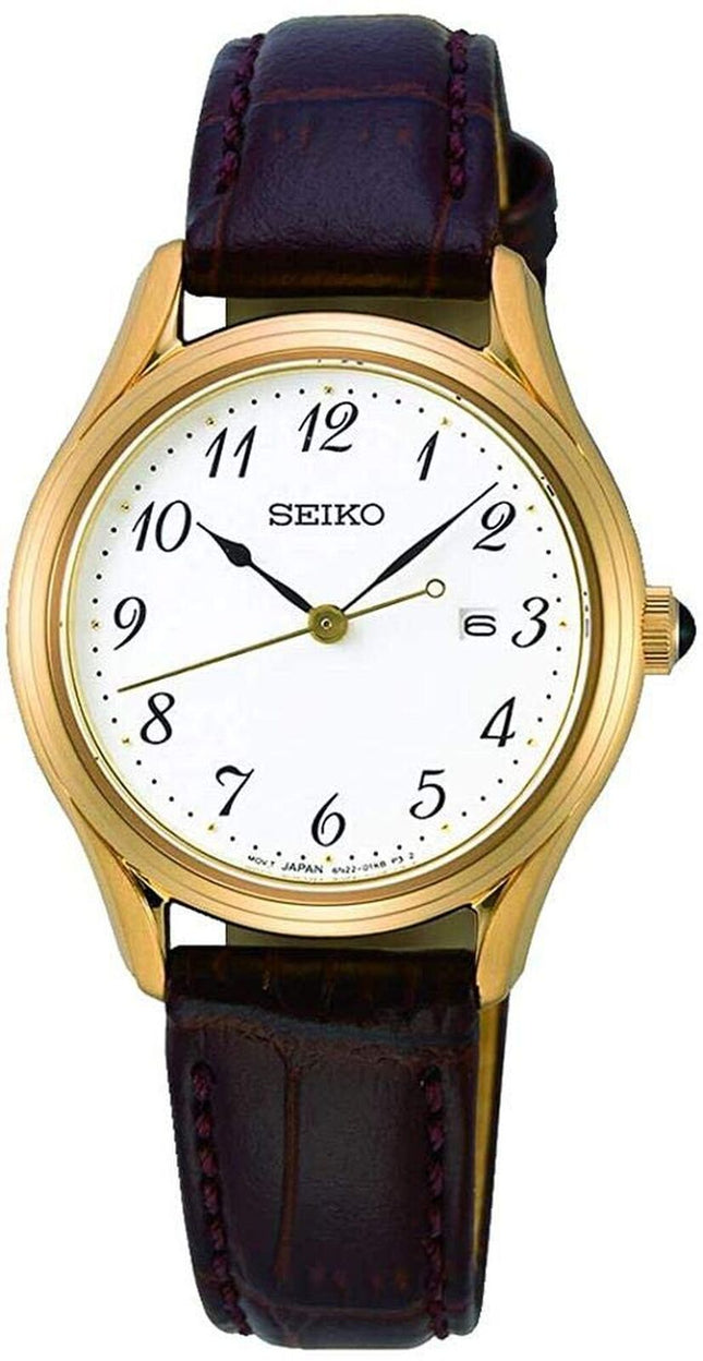 Seiko Neo Classic Quartz White Dial Ladies Watch SUR638P1