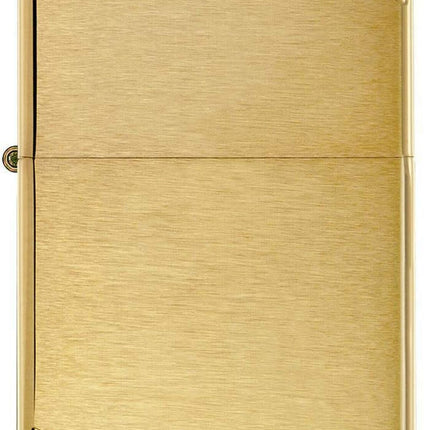 Zippo 240 Vintage Brushed Brass with Slashes Pocket Lighter, Classic