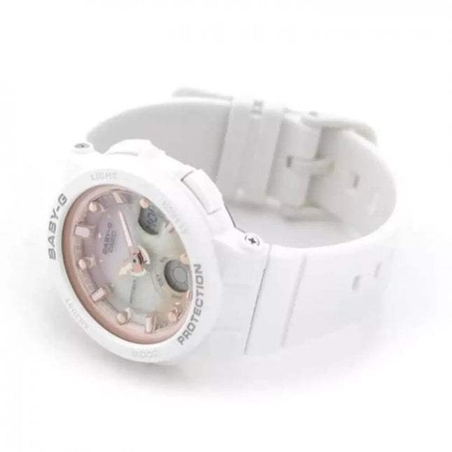 Casio Ladies Baby-G Digital Quartz White Resin Watch - BGA-250-7A2DR