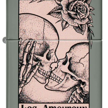 Zippo Death Kiss Design Sage Pocket Lighter 48594-104164