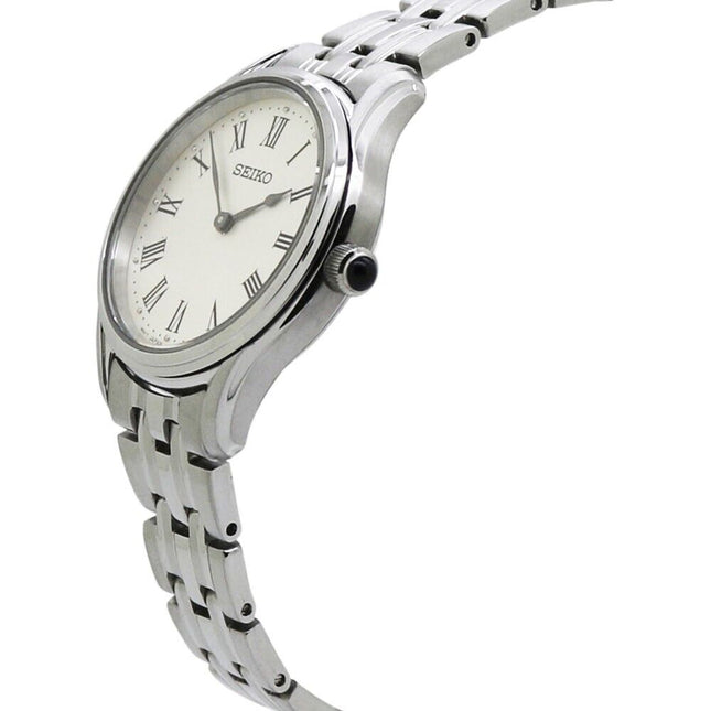 Seiko Ladies Quartz Creal Dial Stainless Steel Watch - SWR069P1