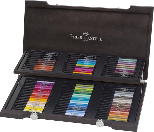 Faber-Castell Pitt Artist Wooden Box, Pack of 90 167400