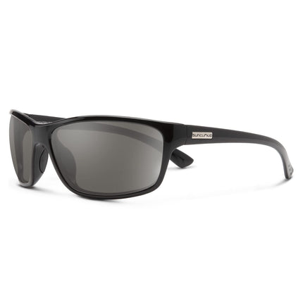 Suncloud Sentry Sunglasses Unisex Black Polarized Gray Lenses