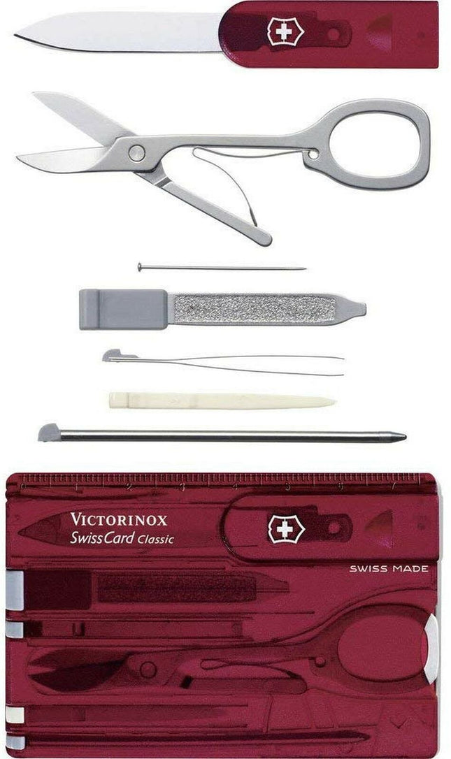 Victorinox Swiss Army Swiss Card, Translucent Ruby 0.7100.T