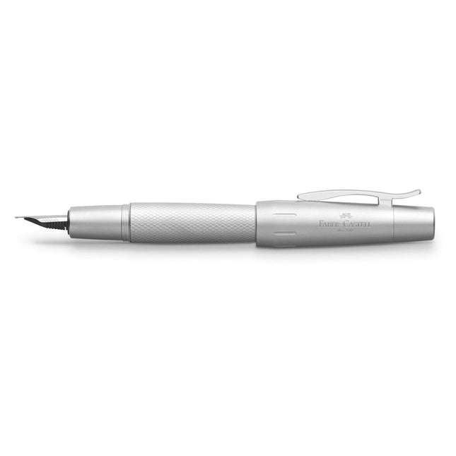 Faber-Castell E-motion EF Fountain Pen - Pure Silver 148672