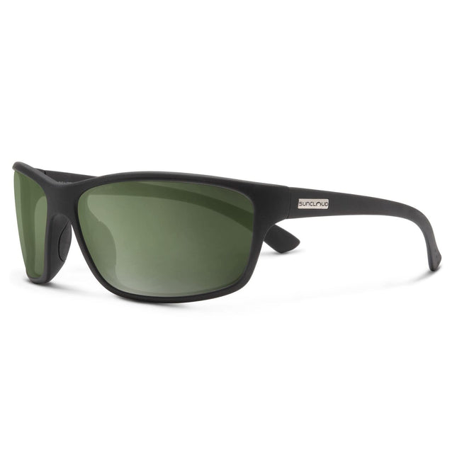 Suncloud Sentry Sunglasses Unisex Matte Black Polarized Gray Green Lenses