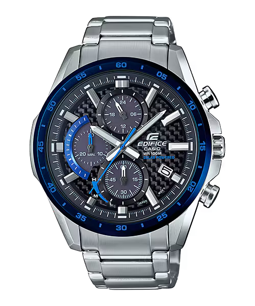 Casio Men's Edifice Chronograph Carbon Solar Watch - EQS-900DB-2AVDF