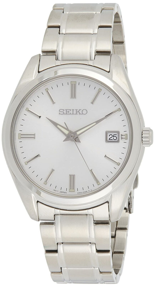 Seiko Men's Silver Tone Stainless Steel Classic Watch SUR307P1